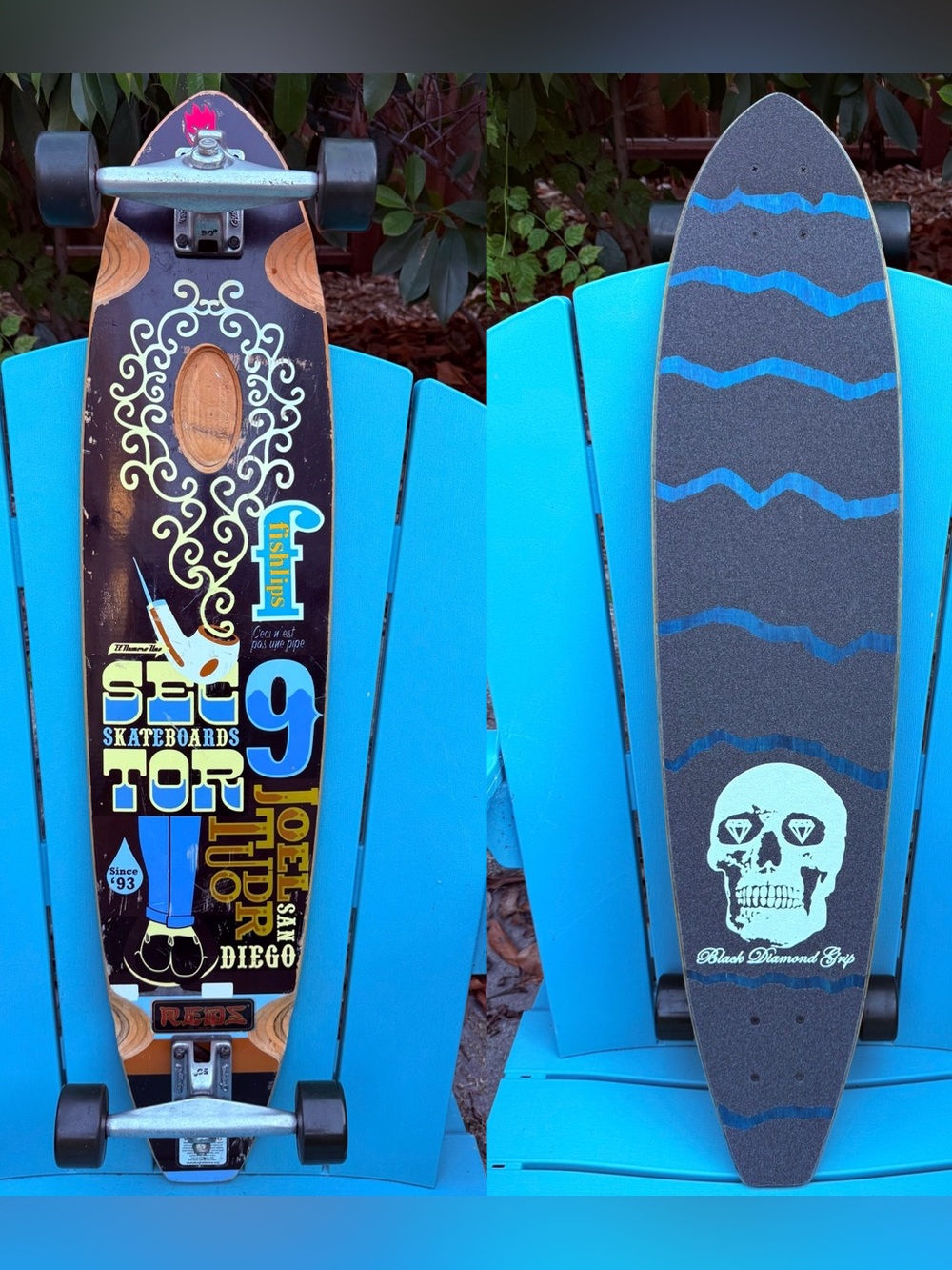 Sector 9 Joel Tudor Complete Longboard Skateboard Gullwing Trucks Vintage Wheels